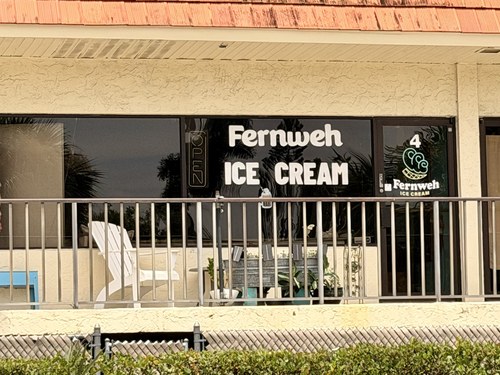 Fernweh Ice Cream sign